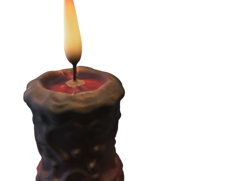 Mystic Wax Candle 3D Model