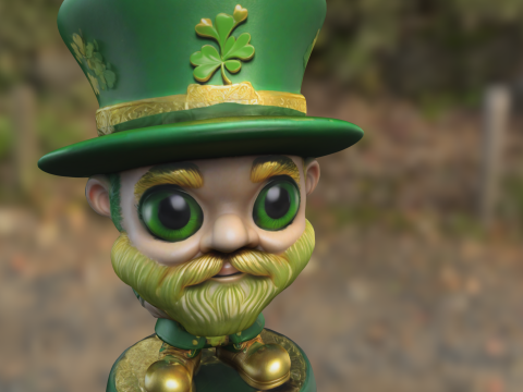 Cartoon Leprechaun Modelo 3D