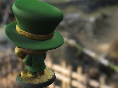 Cartoon Leprechaun Model 3D