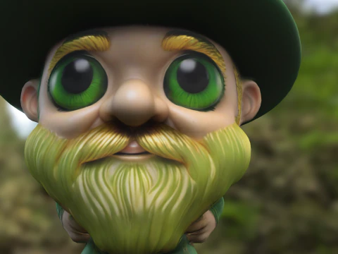 Cartoon Leprechaun 3D Model