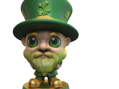Cartoon Leprechaun Model 3D