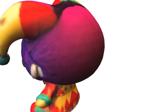 Colorful Jester Doll 3D Model