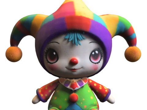 Doll Harley QuinnPlush 3D Model