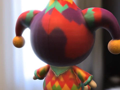 Doll Harley QuinnPlush 3D Model