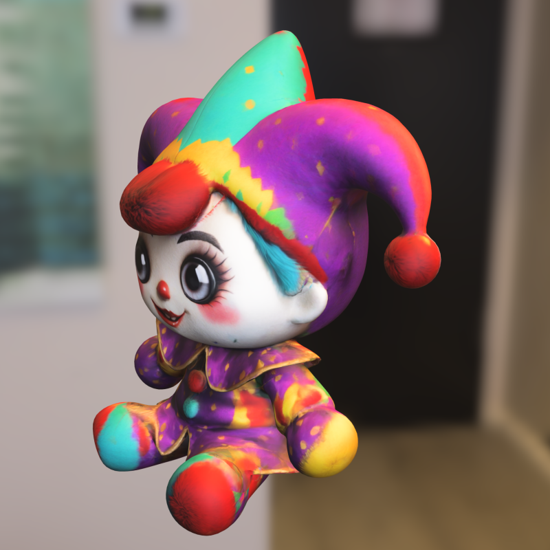 Whimsical Jester Doll 3D मॉडल .c4d .max .obj .3ds .fbx .stl .blend 