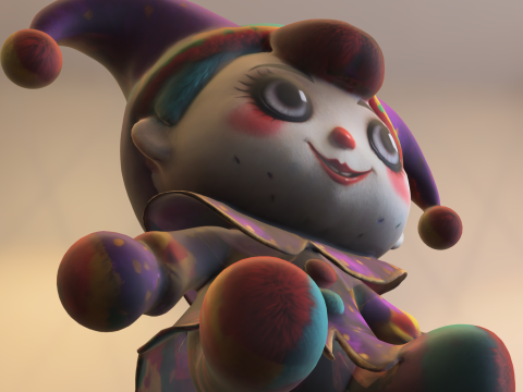 Whimsical Jester Doll 3D मॉडल