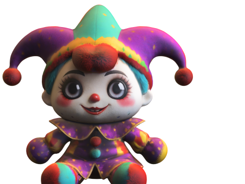 Whimsical Jester Doll 3D मॉडल