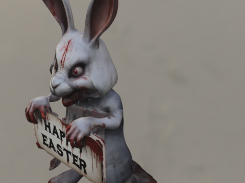 Bloody Easter Bunny 3D 모델