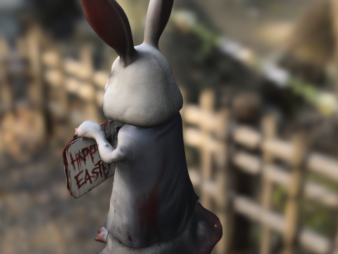 血腥的复活节兔子 3D 模型