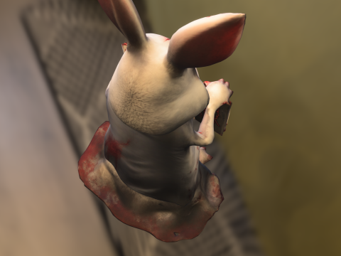 血腥的复活节兔子 3D 模型