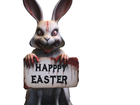 Bloody Easter Bunny 3D Model
