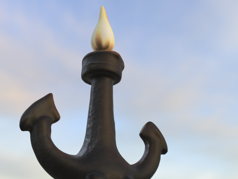 Anchor Candle Holder 3D Model