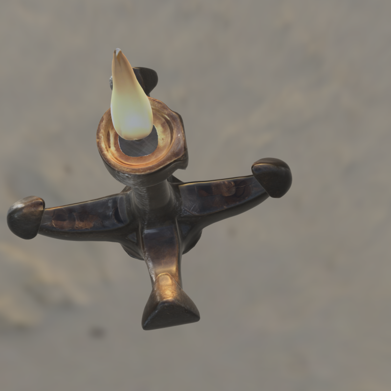 Iron Anchor Candle Stand 3D Modell .c4d .max .obj .3ds .fbx .stl .blend