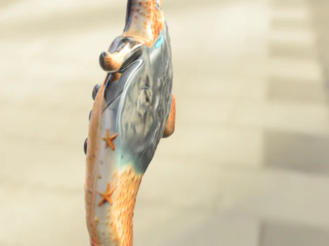 Fantasy Horned Game Controller 3D Model