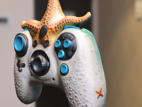 Starfish Game Controller Modelo 3D