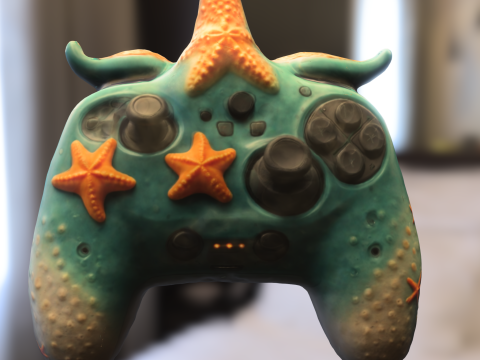 Starfish Game Controller Modello 3D