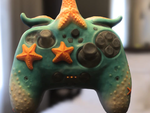 Starfish Game Controller 3D Model