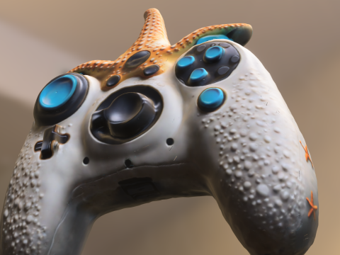 Starfish Game Controller Modello 3D