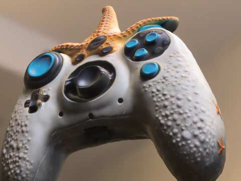 Starfish Game Controller 3D Model