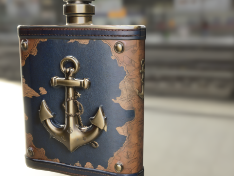 Nautical Flask 3Dモデル