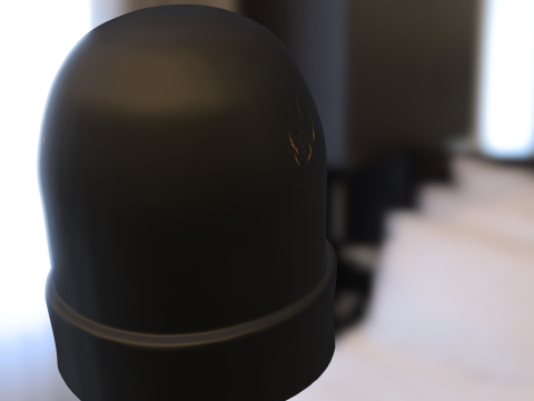 Flaming Skull Beanie 3D Model