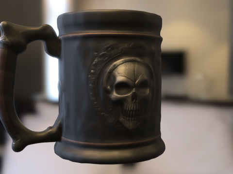 Skull Warrior Mug Modèle 3D
