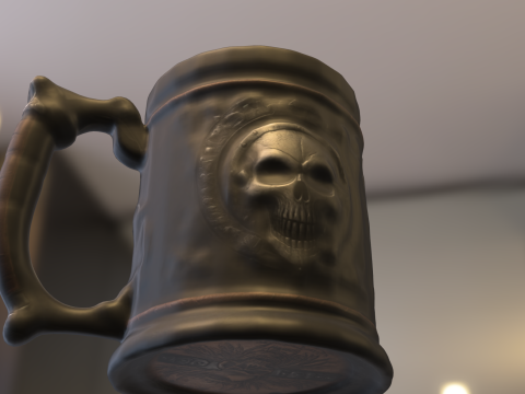 Skull Warrior Mug Modèle 3D