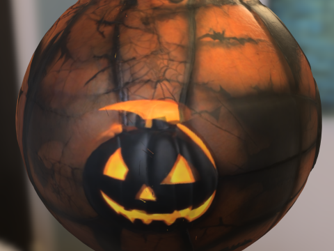 Haunted Pumpkin ball toy 3D 모델