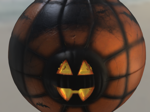 Haunted Pumpkin ball toy 3D 모델
