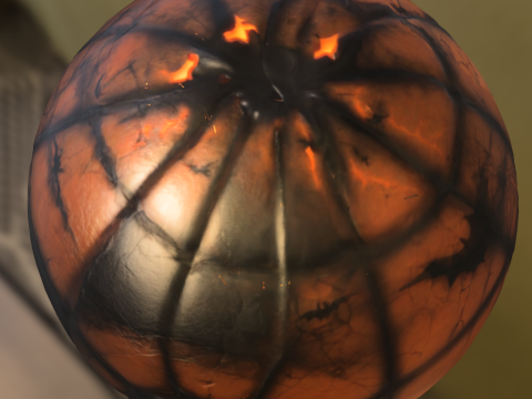 Haunted Pumpkin ball toy 3D 모델