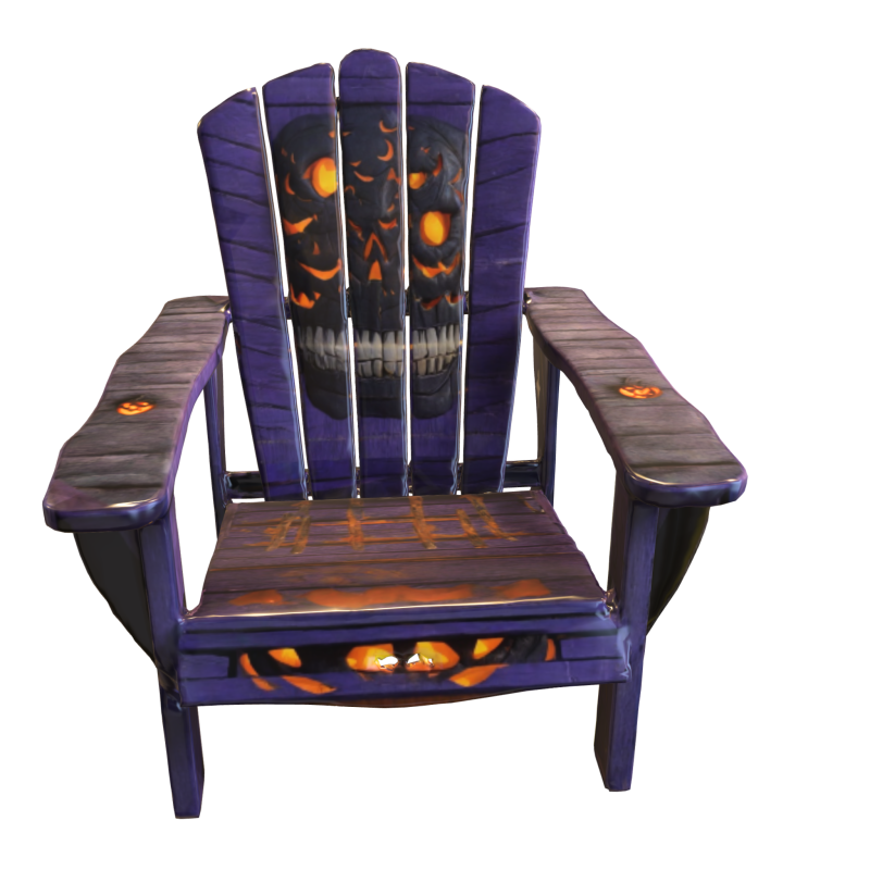 Haunted Halloween Chair 3D 模型 .c4d .max .obj .3ds .fbx .stl .blend 