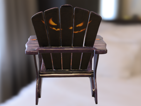 Haunted Halloween Chair 3D 模型
