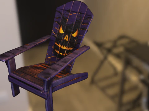Tr&ocirc;ne de Jack o Lantern Modèle 3D