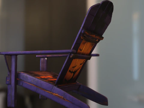 Jack o Lantern Throne 3D Model