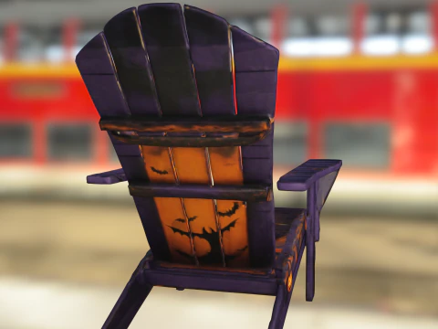 Jack o Lantern Throne 3D Model