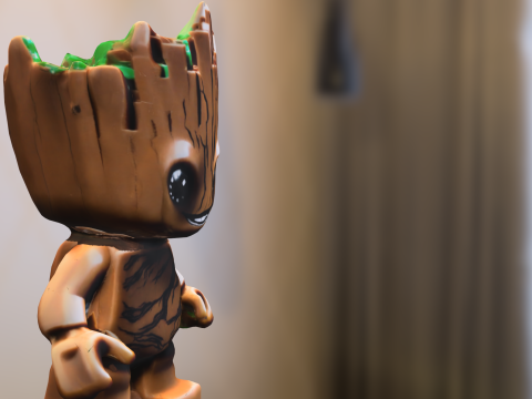 Cartoon lego groot 3D Модель