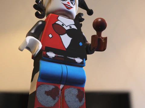 Cartoon Jester lego harley quinn 3D Model