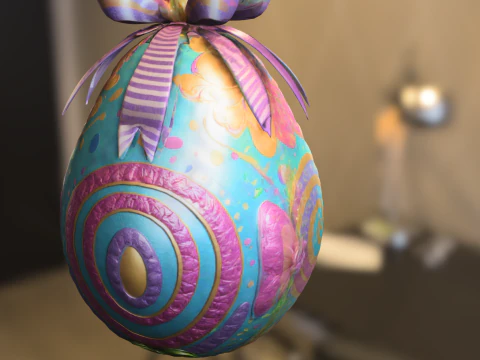 सजावटी ईस्टर अंडा 3D मॉडल