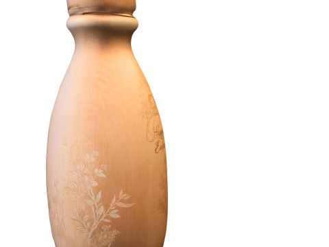 Wooden Easter Bottle 3D Model