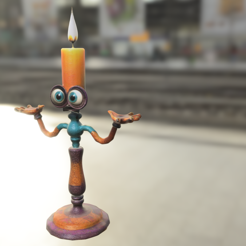 烛台 3D 模型 .c4d .max .obj .3ds .fbx .stl .blend 