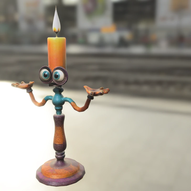 Portacandele Modello 3D .c4d .max .obj .3ds .fbx .stl .blend 