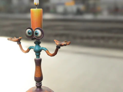 Portacandele Modello 3D