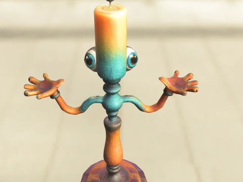 Portacandele Modello 3D