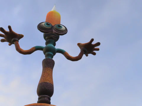 Portacandele Modello 3D