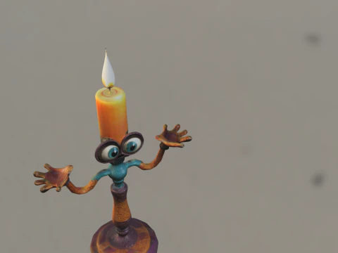 Portacandele Modello 3D