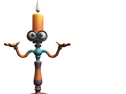 Portacandele Modello 3D