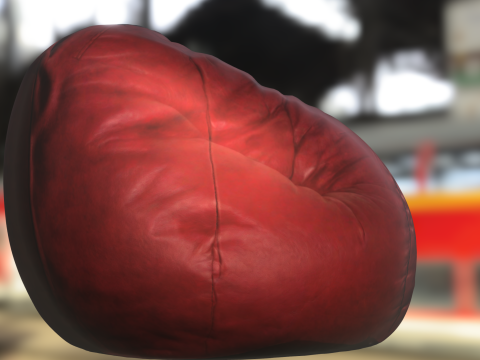 Deadpool Hero Bean Bag Chair 3D Modell