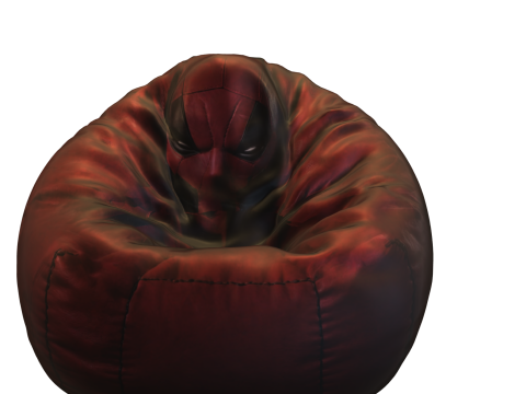 Deadpool Hero Bean Bag Chair 3D Modell