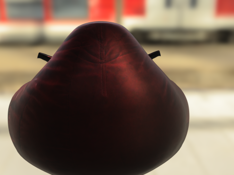 Warrior deadpool Bean Bag Chair Model 3D