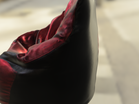 Hero Symbol Bean Bag Chair 3D Model